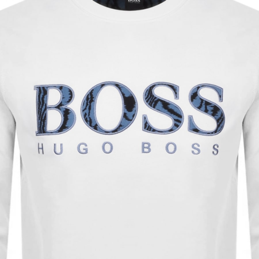Alternative Image for ProductBOSS Welogo Sweatshirt White3